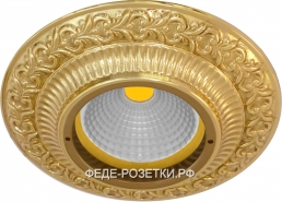 FEDE San Sebastian Светлое золото Круглый точечный светильник из латуни Bright Gold (Oro Brillo)