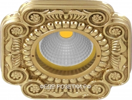 FEDE Firenze Светлое золото Круглый точечный светильник из латуни Bright Gold (Oro Brillo)