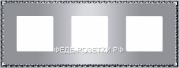 FEDE Toledo Хром яркий Рамка 3-ая (FD01213CB) FD01