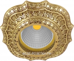 FEDE Lucca Светлое золото Круглый точечный светильник из латуни Bright Gold (Oro Brillo)