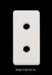 FEDE Белый Накладка розетки б/з 1 мод (FD16722) FD