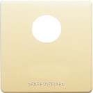 Телевизионная проходная розетка TV-FM, цвет Бежевый, FEDE