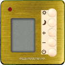 Терморегулятор теплого пола Многофункциональный (пол/воздух) цвет Светлая бронза/беж