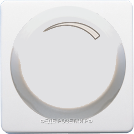 Светорегулятор поворотный 500Вт, цвет Белый, FEDE