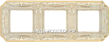 FEDE Firenze Светлое золото / Белая патина Рамка 3-я Gold White Patina (Oro Blanco Decape)
