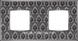 FEDE Vintage Tapestry Светл. хром / Гобелен серебро Рамка 2-я DECORNOIR Bright Chrome (Cromo Brillo)