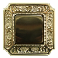 Fede Siena – выключатель 1-клавишный в сборе, цвет bright gold