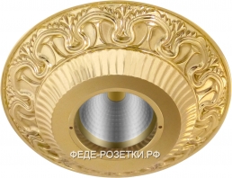 FEDE Cordoba Влагозащ. круглый светильник IP44 прозрачный плафон Bright Gold (Oro Brillo)