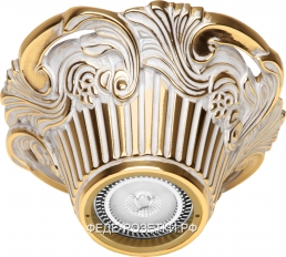 FEDE Chianti Светильник накладной точечный из латуни Gold White Patina (Oro Blanco Decape)