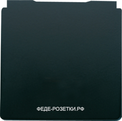 Розетка с/з с крышкой IP44, цвет Черный, FEDE