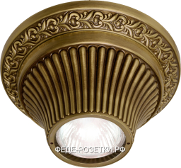 FEDE Vitoria Светлая бронза Светильник накладной точечный из латуни Bright Patina (Patine Brillo)