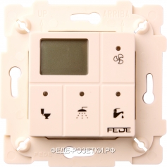 FEDE Бежевый Сенсорный выключатель для ванной (800Вт освещение, 150 Вт вентиляция) Beige (Beige)