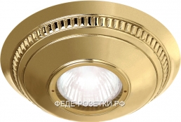 FEDE Roma Mini Светлое золото Круглый точечный светильник из латуни Bright Gold (Oro Brillo)